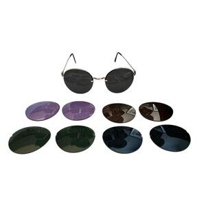 Vintage Riviera Sunglasses Flip Out 5 Colored Lenses Fashion Sports Driving